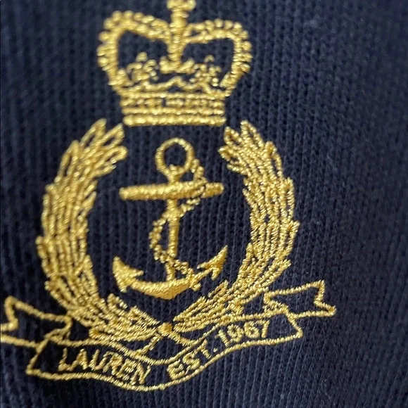 Ralph Lauren Red and Navy Cotton Hoodie - Picture 4 of 6